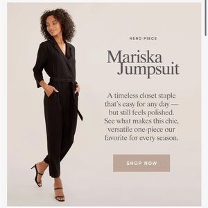 MODERN CITIZEN Mariska Wrap Front Jumpsuit Black-S